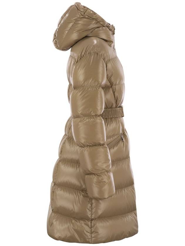 BELLEVUE - Long down jacket with hood - MONCLER - BALAAN 3