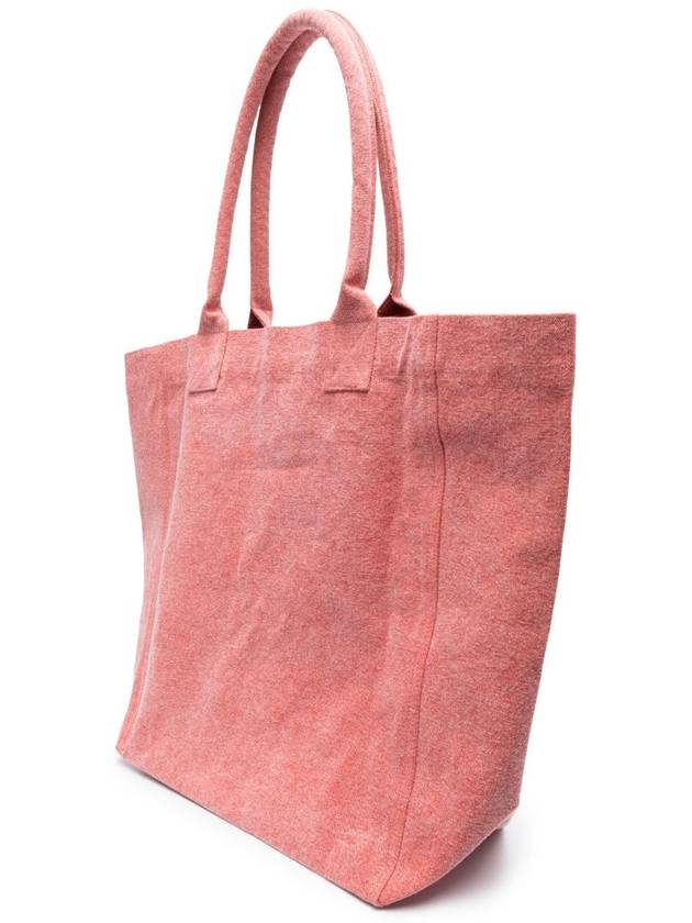 Yenky Embroidered Logo Large Shopper Tote Bag Pink - ISABEL MARANT - BALAAN 5