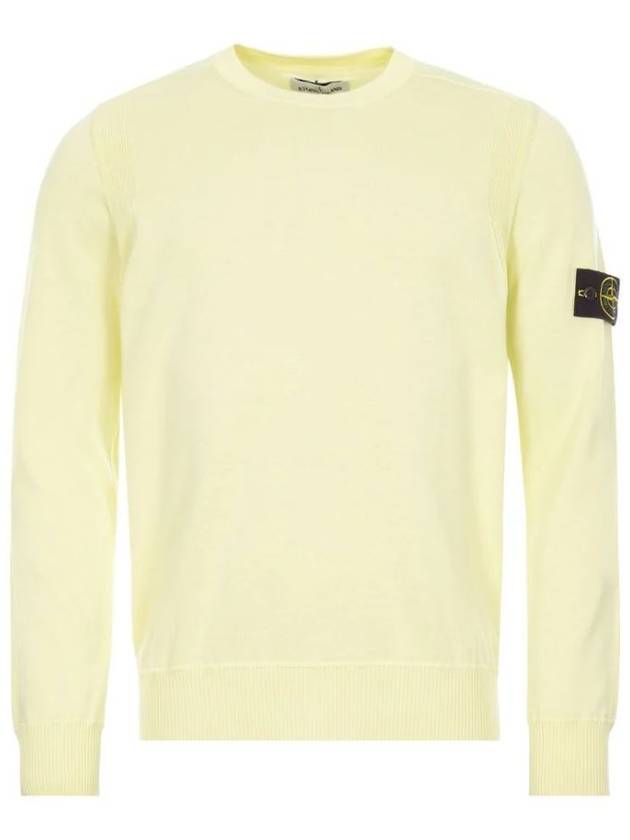 Men's Wappen Patch Sweatshirt Lemon - STONE ISLAND - BALAAN 2