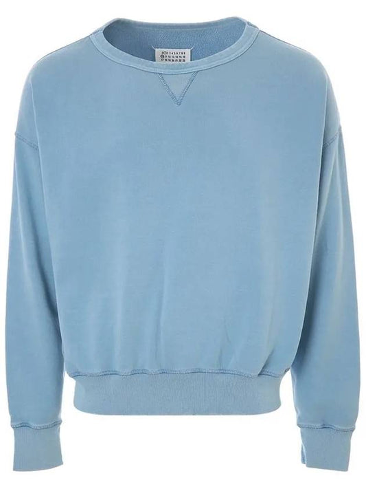 Men's Organic Cotton Sweatshirt Sky - MAISON MARGIELA - BALAAN 2