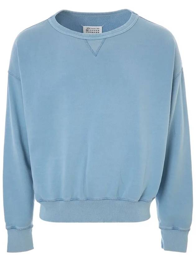 Men's Organic Cotton Sweatshirt Sky - MAISON MARGIELA - BALAAN 3