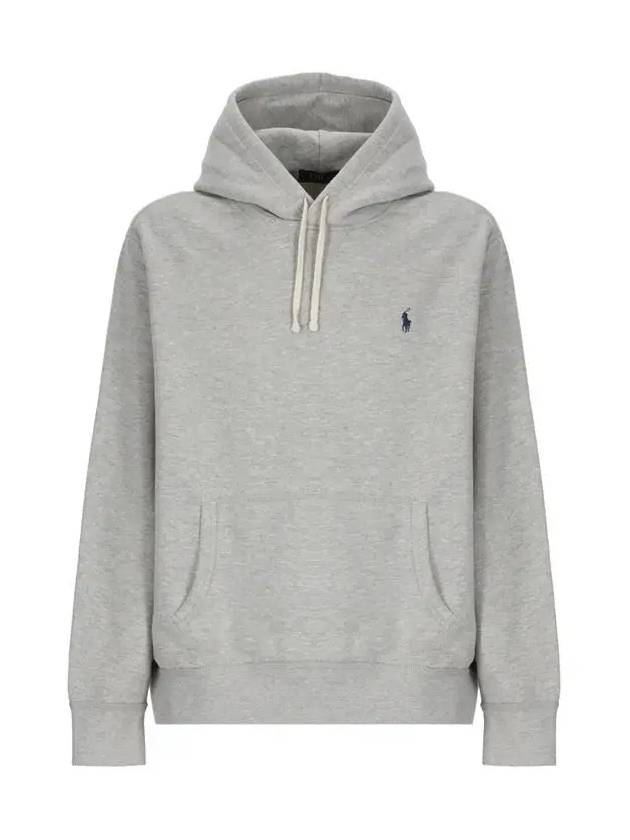 Embroidered Logo Pony Hoodie Grey - POLO RALPH LAUREN - BALAAN 3