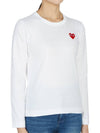 Comme des Gar ons Red Waffen Women s Long Sleeve T Shirt AZ T117 051 2 - COMME DES GARCONS PLAY - BALAAN 3