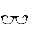 Rectangle Acetate Eyeglasses Black - MONCLER - BALAAN 1