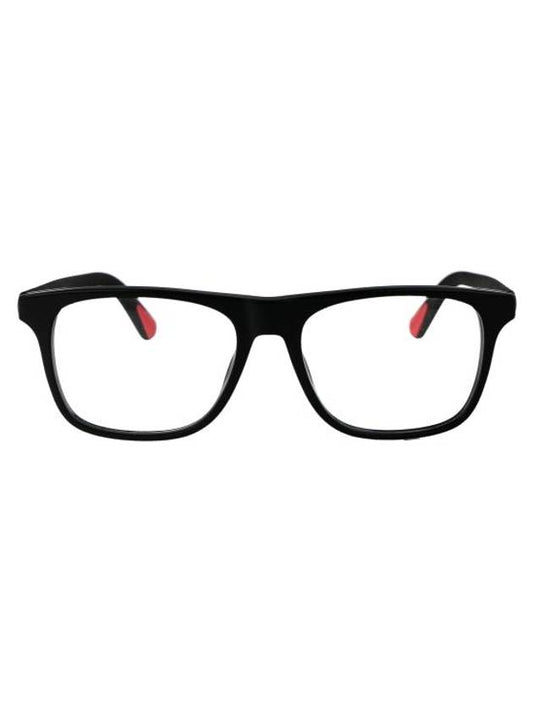 Rectangle Acetate Eyeglasses Black - MONCLER - BALAAN 1