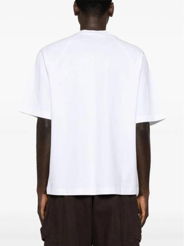 Le Typo Cotton Short Sleeve T-shirt White - JACQUEMUS - BALAAN 5