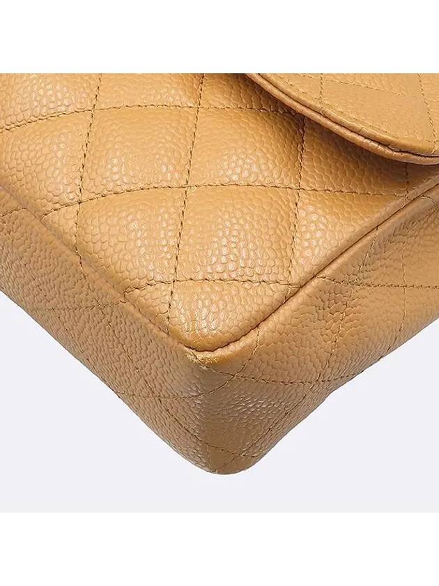 A35731 Camel Caviar Classic S Size Gold One Chain Shoulder Bag - CHANEL - BALAAN 3