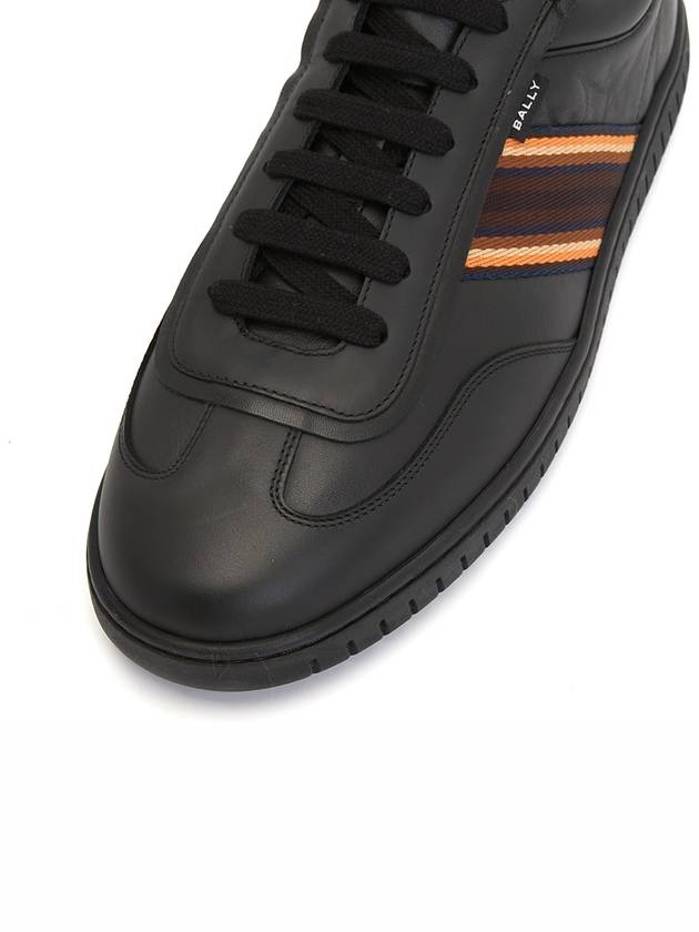 Parrel Ribbon Low Top Sneakers Black - BALLY - BALAAN 8