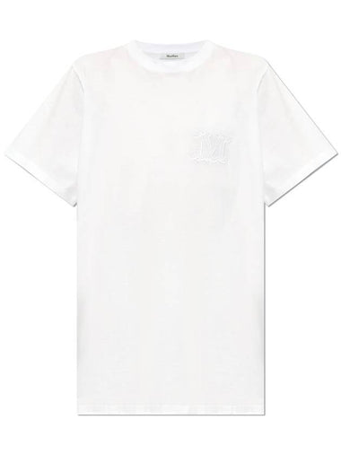 Mango Cotton Short Sleeve T-Shirt White - MAX MARA - BALAAN 1