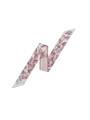 Camo Papillon Mitzah Scarf Pale Pink - DIOR - BALAAN 1