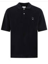 Bold Fox Head Patch Oversized Polo Shirt Black - MAISON KITSUNE - BALAAN 2