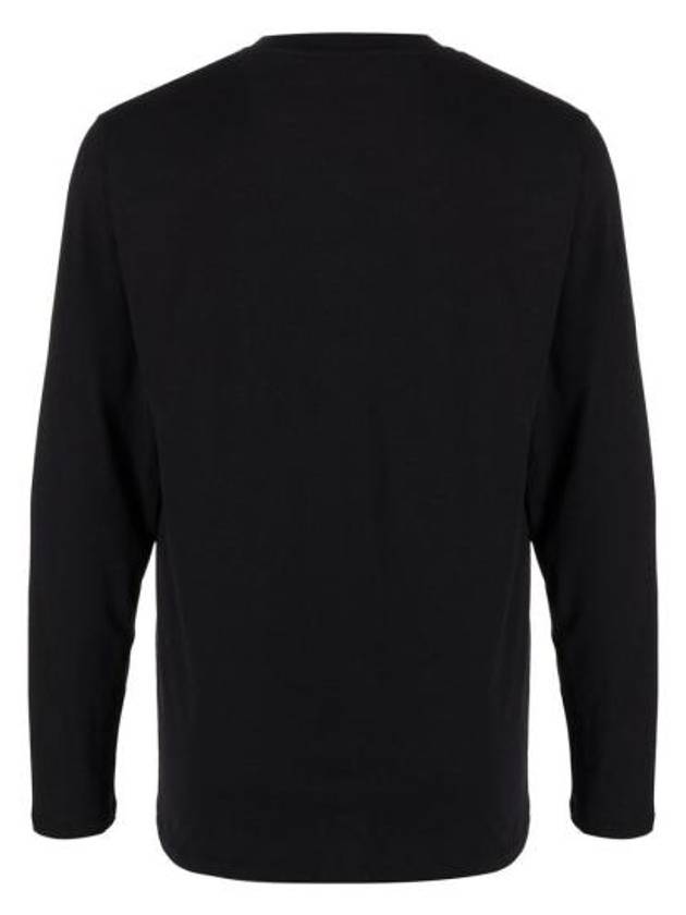 Crew Neck Cotton Modal Long Sleeve T-Shirt Black - TOM FORD - BALAAN 3