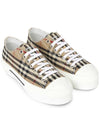 Vintage Check Cotton Sneakers Archive Beige - BURBERRY - BALAAN 4