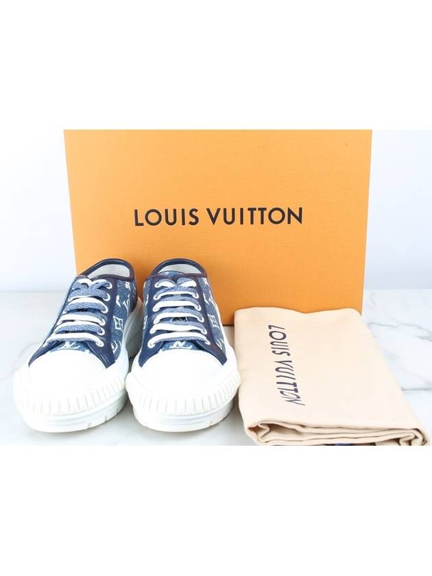 LV Squad Denim Sneakers 36 5 235 - LOUIS VUITTON - BALAAN 2