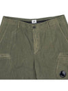 Lens Wappen Cotton Shorts Green - CP COMPANY - BALAAN 4