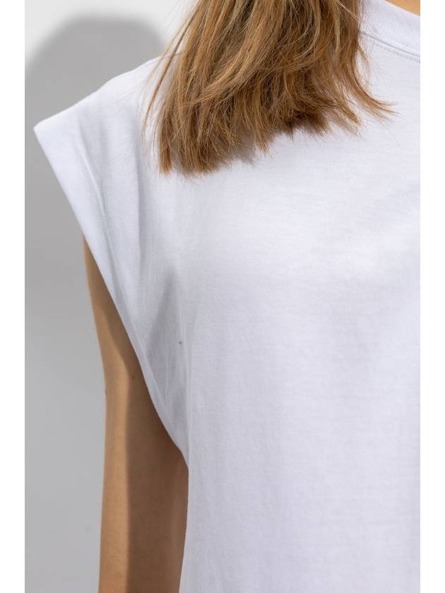 Short Sleeve T-Shirt TS0175FAA1N41I WHITE - ISABEL MARANT - BALAAN 6