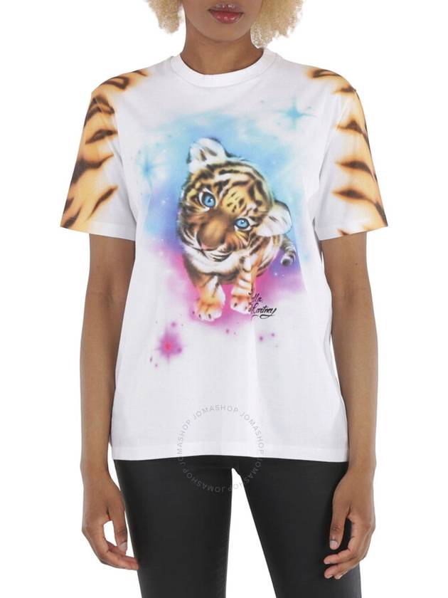 Stella McCartney Ladies Tight Print Short Sleeve T-shirt, Brand Size 44 (US Size 10) - STELLA MCCARTNEY - BALAAN 1