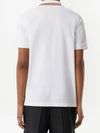 Collar Detail Polo Shirt White - BURBERRY - BALAAN 5