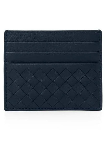 Intrecciato Weaving Card Wallet Navy - BOTTEGA VENETA - BALAAN 2