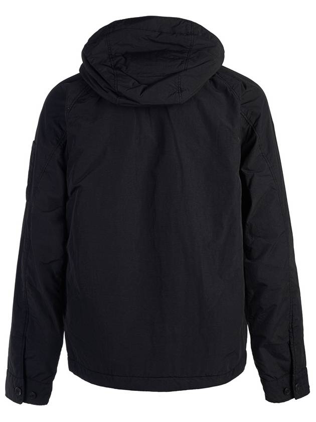 Lens Wappen Hooded Jacket Black - CP COMPANY - BALAAN 4