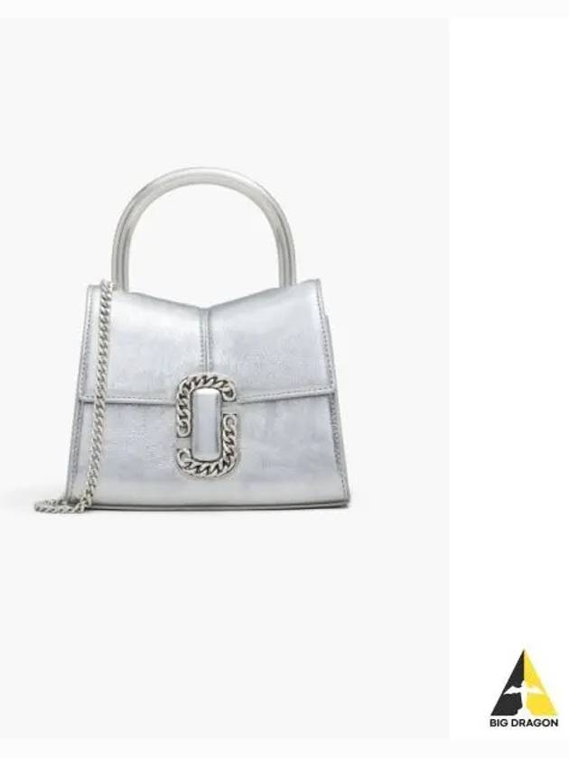 Metallic St Marc Mini Top Handle Silver MBBAW23021SVX - MARC JACOBS - BALAAN 1