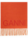 muffler scarf A4588 493 ORANGE - GANNI - BALAAN.