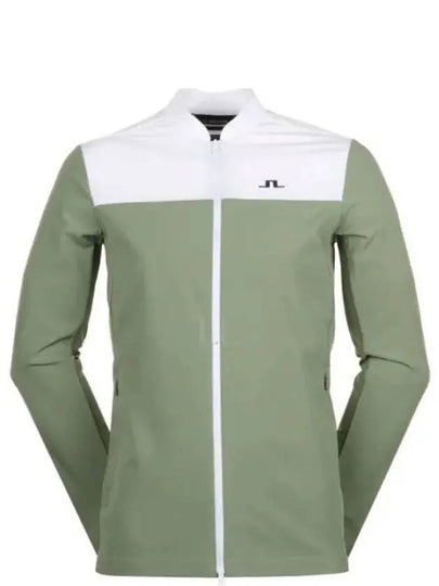 Jeff Hybrid Color Block Zip-Up Jacket Oil Green - J.LINDEBERG - BALAAN 2