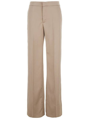 Beige Pants With Pences On The Front In Tech Fabric Woman - ANDAMANE - BALAAN 1