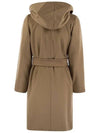 New Mang Hooded Wool Single Coat Camel - MAX MARA - BALAAN 3