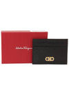 Gancini Card Wallet Black - SALVATORE FERRAGAMO - BALAAN 6