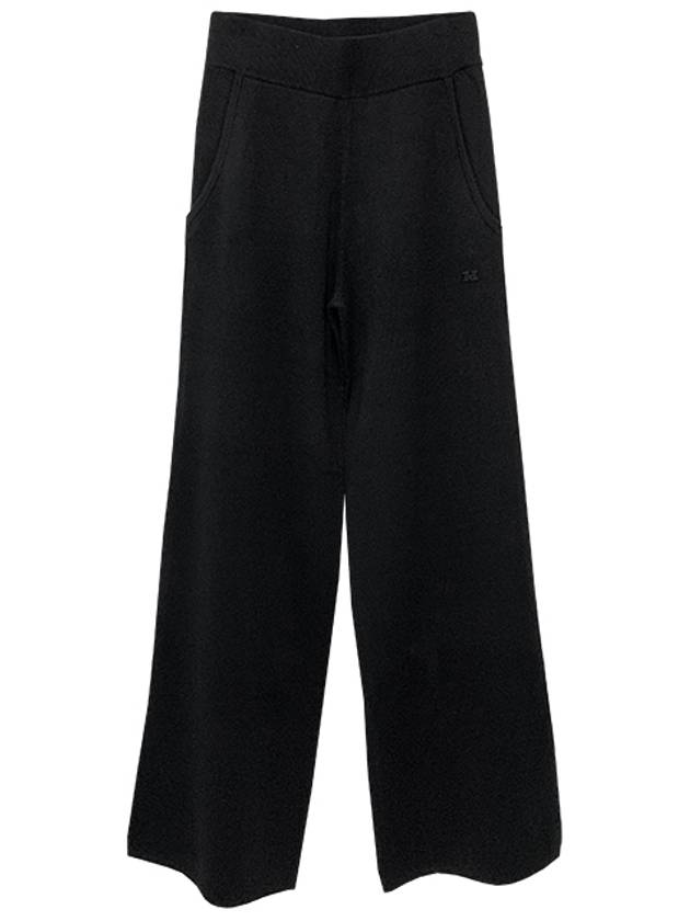 Zigote Wide Wool Slacks Black - MAX MARA - BALAAN 3