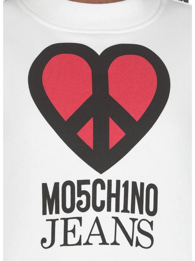 Hooded Sweatshirt 17143256 4001 WHITE - MOSCHINO - BALAAN 5