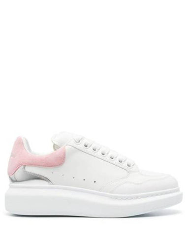 Oversized Pink Tab Low Top Sneakers White - ALEXANDER MCQUEEN - BALAAN 1