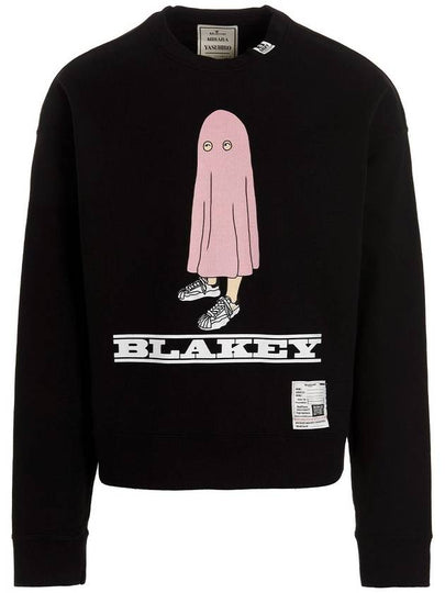 Blakey Print Sweatshirt Black - MAISON MIHARA YASUHIRO - BALAAN 2