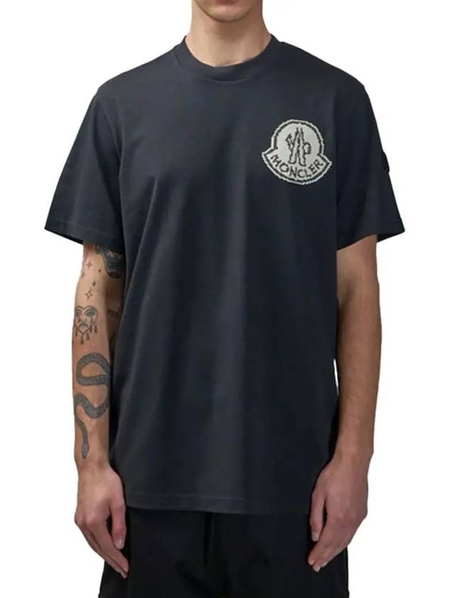 logo short sleeve t shirt 8C00004 83927 998 - MONCLER - BALAAN 1