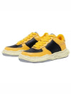 Wayne OG Sole Leather Low Top Sneakers Black Yellow - MIHARA YASUHIRO - BALAAN 2