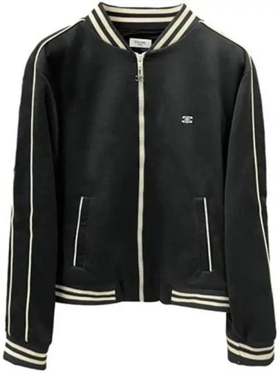 Triomphe Embroidered Track Jacket Dark Grey - CELINE - BALAAN 2