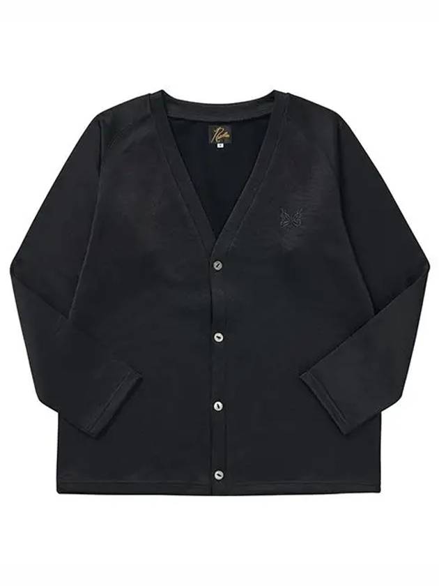 Tech Jersey V-Neck Cardigan Black - NEEDLES - BALAAN 6