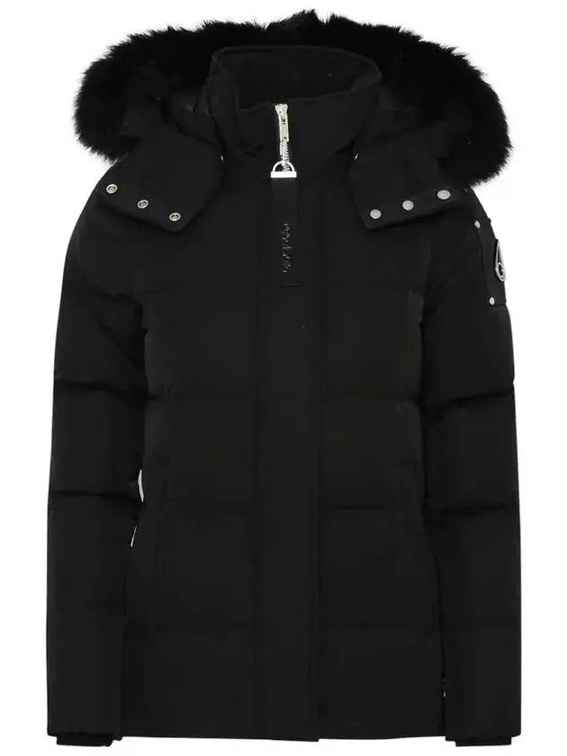 Women's Astoria Down Jacket Black Fur Black - MOOSE KNUCKLES - BALAAN 1