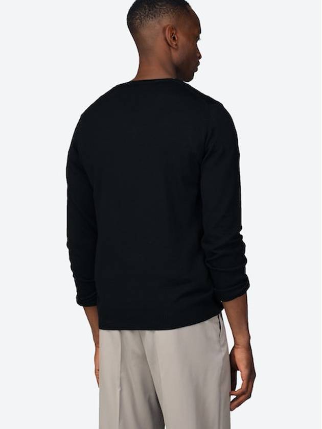 Lymann Merino V-Neck Knit Top Black - J.LINDEBERG - BALAAN 4