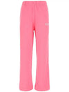 Logo Banding Sweat Straight Pants Pink - GANNI - BALAAN 1