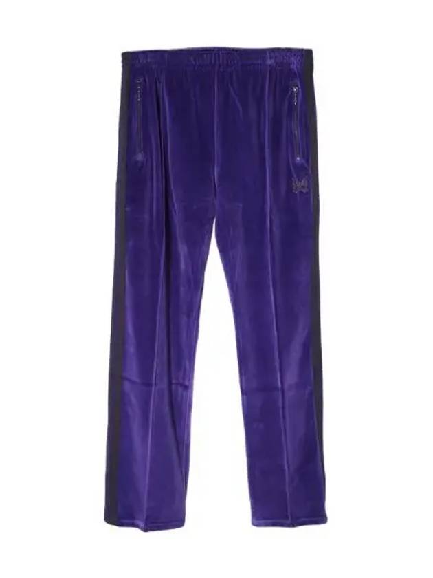 Narrow Track Pant C Pe Velor Purple NS253 Pants Training - NEEDLES - BALAAN 1