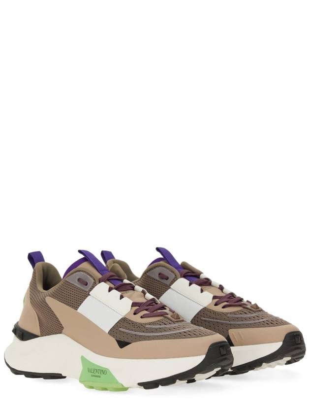 True Art Low Top Sneakers Clay Desert Beige - VALENTINO - BALAAN 4