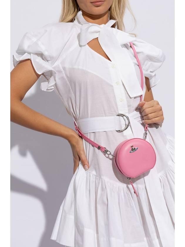 Small Leather Round Cross Bag Pink - VIVIENNE WESTWOOD - BALAAN 3