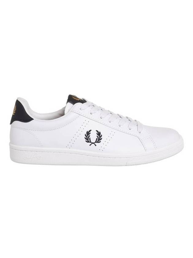 B721 Logo Leather Low Top Sneakers White - FRED PERRY - BALAAN 1