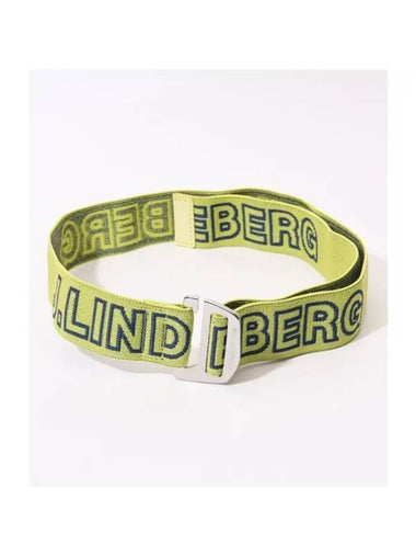 Lennon Webbing Logo Belt Wax Yellow - J.LINDEBERG - BALAAN 1