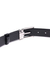 Men's Rectangular Leather Belt Black - MONTBLANC - BALAAN 7