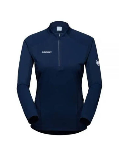 Aenergy FL ​​Half Zip-up Long Sleeve T-shirt Navy - MAMMUT - BALAAN 1