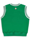 Eleven Sweat Vest Vest Cardigan Green MCSS24TS10GR - MACKY - BALAAN 3