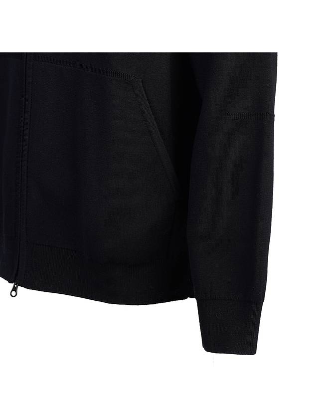 Wappen Patch Cotton Hooded Jacket Black - STONE ISLAND - BALAAN 8